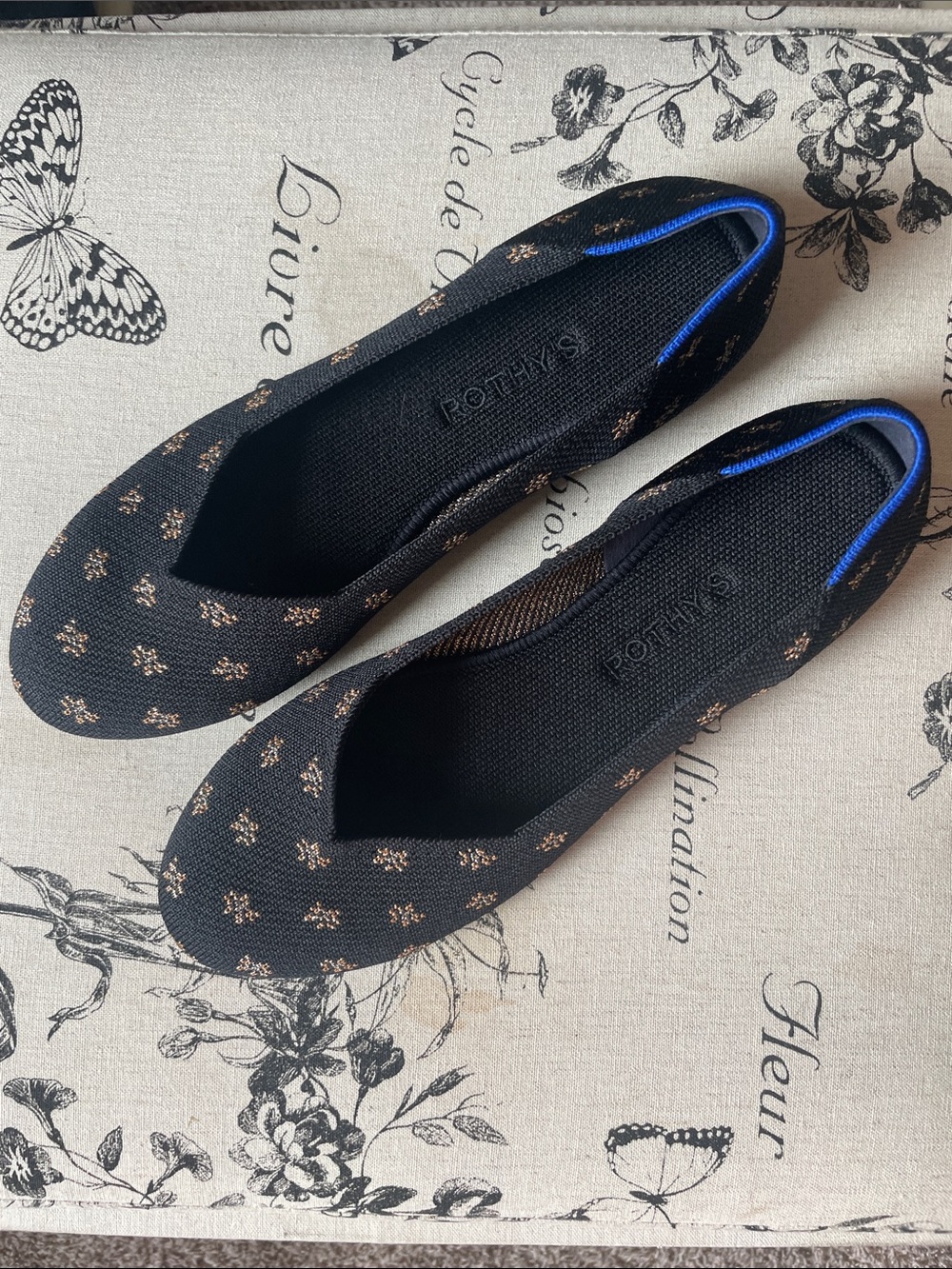 Rothy's Black Knit Ballet Flats